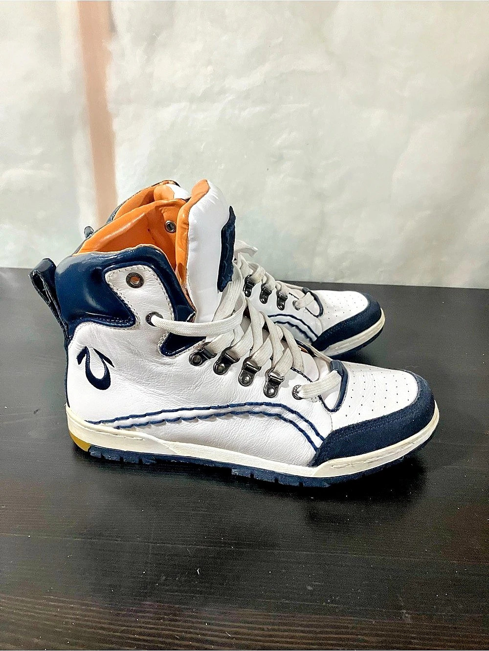Deadstock Vintage True Religion Gregory Leather High Top Shoes